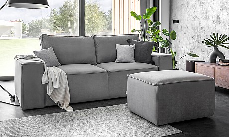 Silla Sofa Bed with Pouf