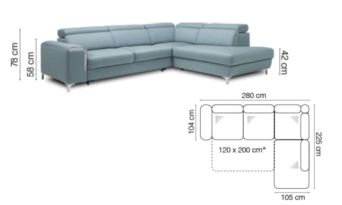 Genova L-Shaped Corner Sofa