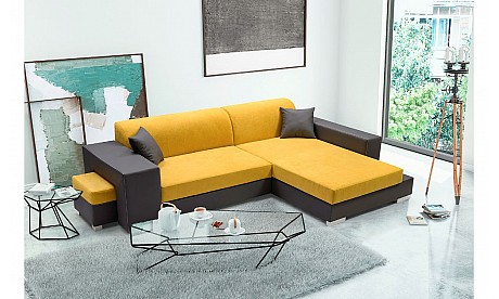 Madagascar L-shape Modern Corner Sofa Bed