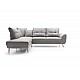 L-Shaped Upholstered Corner Sofa Bed Stay