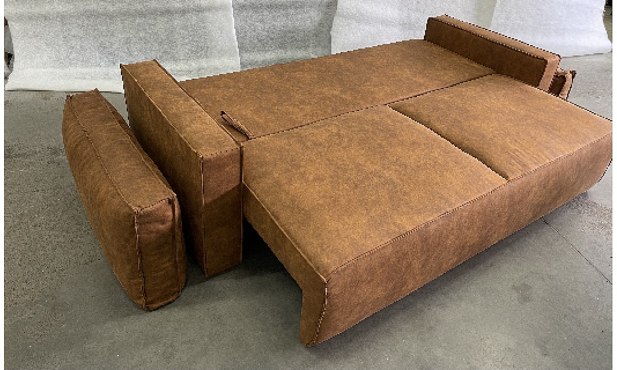 Upholstered Corner Sofa Bed with Storage Zazo