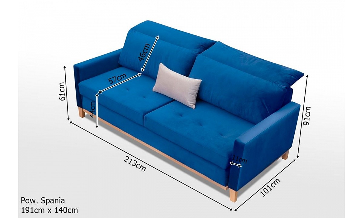 Sofa Bed with Storage Azja 