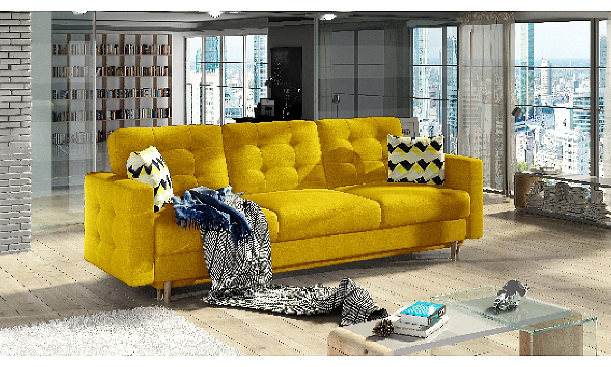 3-Seater Sofa Bed with Storage ASGARD
